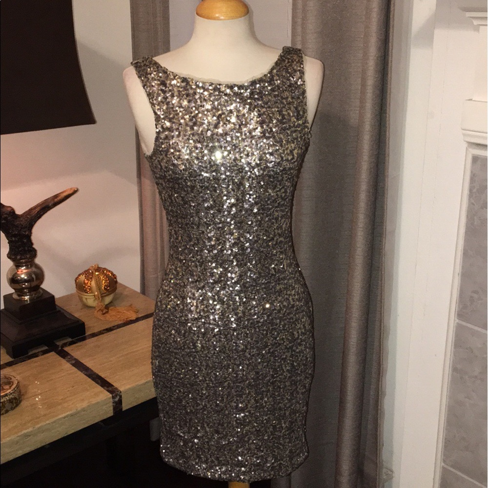 💃💥Sale💃💥Zara Silver and Gold Sequin Dress